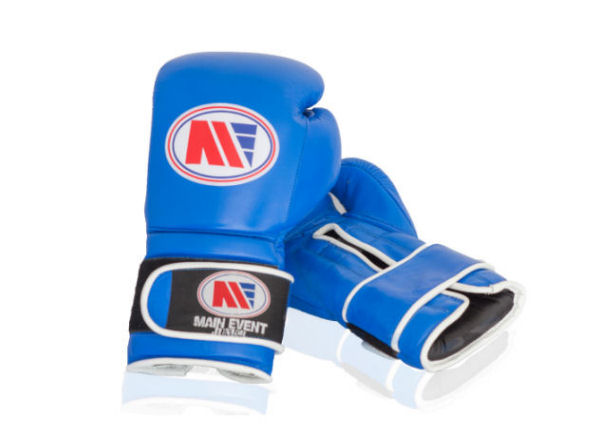Main Event JTG 1000 Kids Leather Training Boxing Gloves Blue